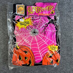Vintage‎ NOS Rubies Spider Web  Halloween Indoor/Outdoor Decoration USA